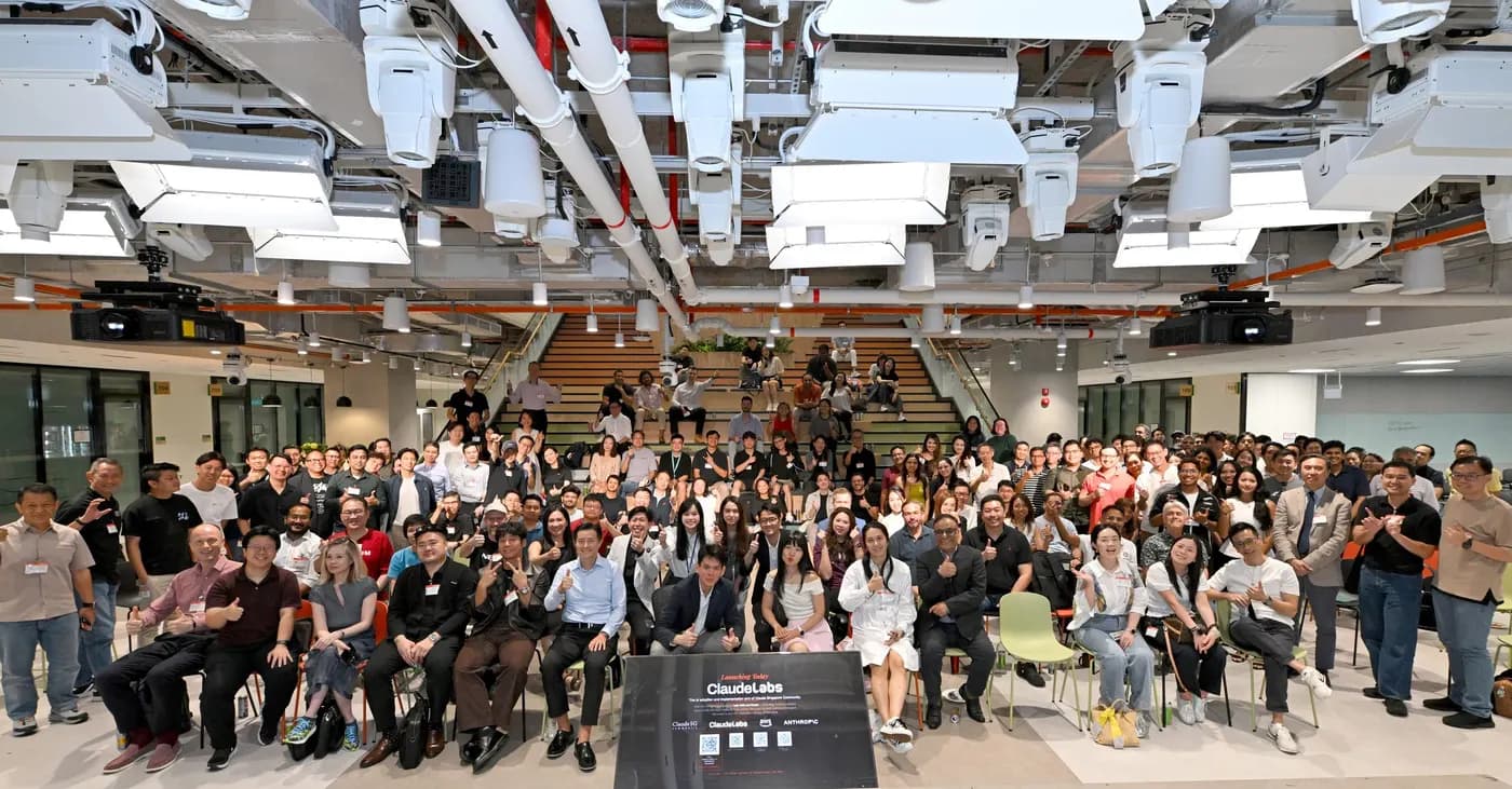 A full room at the Claude Labs launch in Singapore